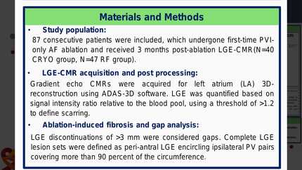 Ablation lesion formation after PVI with cryoballoon versus CLOSE-guided RF ablation assessed by late gadolinium enhancement CMR