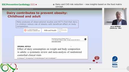 Dairy and CVD risk reduction – new insights based on the food matrix concept.