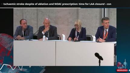 Ischaemic stroke despite of ablation and NOAC prescription: time for LAA closure! - con