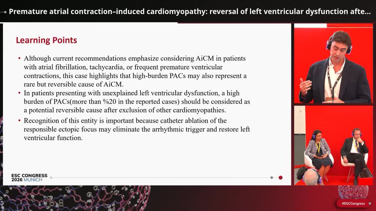 Premature atrial contraction–induced cardiomyopathy: reversal of left ventricular dysfunction after successful catheter ablation