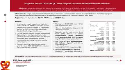 18F-FDG PET/CT as a diagnostic tool for cardiac implantable electronic device infections
