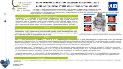 Acute and long-term lesion durability and reconnection patterns following hybrid atrial fibrillation ablation