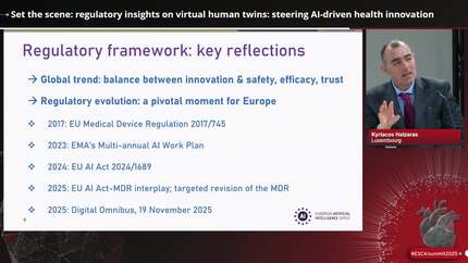 Set the scene: regulatory insights on virtual human twins: steering AI-driven health innovation