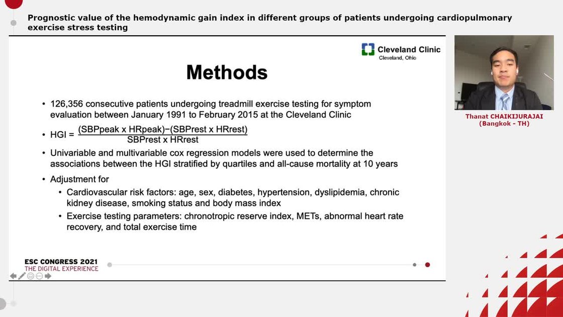 ESC 365 - Prognostic value of the hemodynamic gain index in different ...
