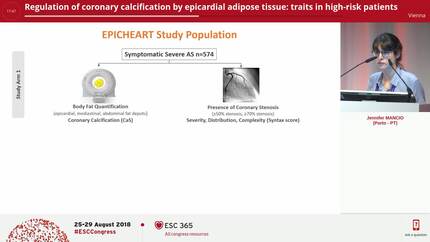 Regulation of coronary calcification by epicardial adipose tissue: traits in high-risk patients