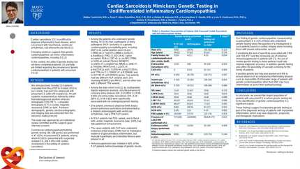 Genetic testing in presumed cardiac sarcoidosis