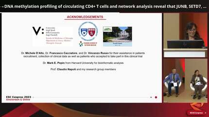 DNA methylation profiling of circulating CD4+ T cells and network analysis reveal that JUNB, SETD7, and MEF2D genes predict patients with heart failure preserved vs. reduced ejection fraction 