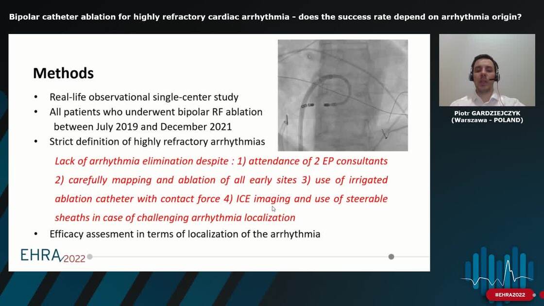 ESC 365 - Bipolar catheter ablation for highly refractory cardiac