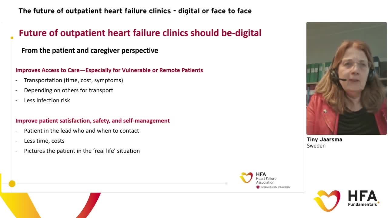HFA Fundamentals+ Great debate: The future of outpatient heart failure clinics. Digital or face to face?