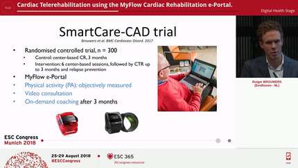 Cardiac Telerehabilitation using the MyFlow Cardiac Rehabilitation e-Portal.