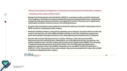 Efficacy of the aldosterone antagonists in reducing the risk of postoperative atrial fibrillation in patients undergoing cardiac surgery: a meta-analysis