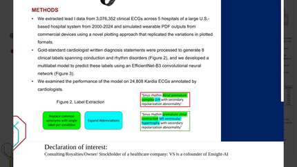 A multilabel deep learning model for the detection of conduction and rhythm disorders from PDF outputs of a widely available portable ECG Device