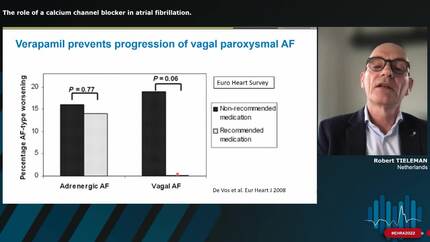 The role of a calcium channel blocker in atrial fibrillation.