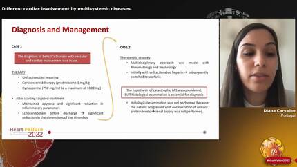 Different cardiac involvement by multisystemic diseases.