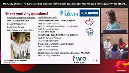 Mortality and major adverse cardiac events in women with breast cancer receiving radiotherapy: a 10-year cohort study of patients and population controls