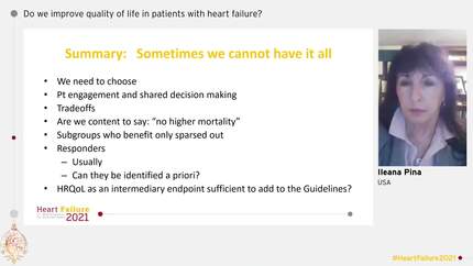 Do we improve quality of life in patients with heart failure?