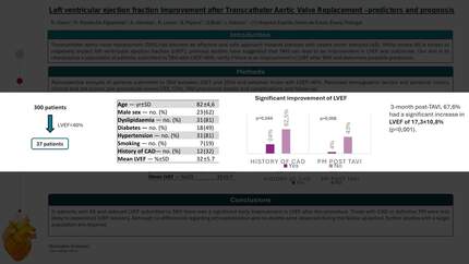 Left ventricular ejection fraction improvement after transcatheter aortic valve replacement: predictors and prognosis
