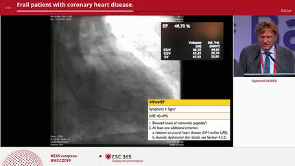 Frail patient with coronary heart disease.