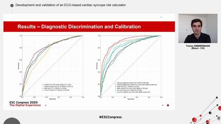 Development and validation of an ECG-based cardiac syncope risk calculator