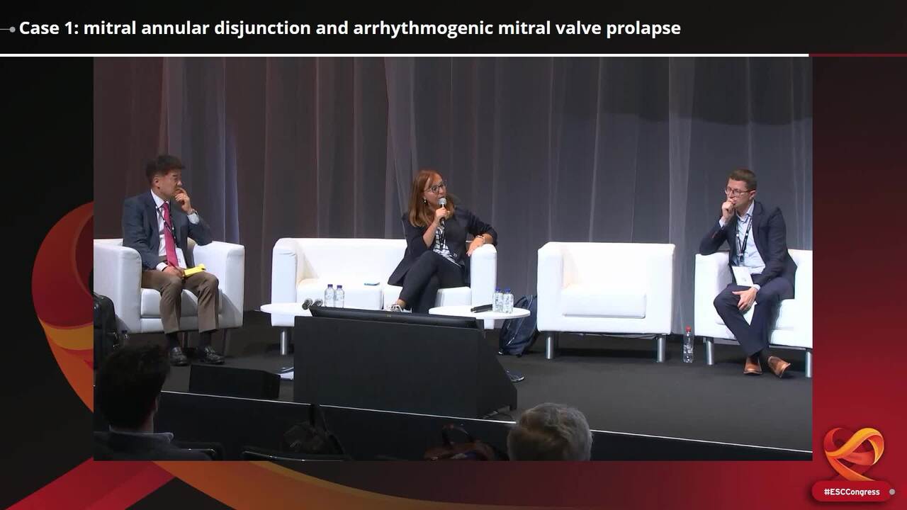 Case 1: mitral annular disjunction and arrhythmogenic mitral valve prolapse