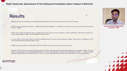 Right Ventricular Assessment of The Adolescent Footballers Heart: Impact of Ethnicity