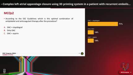 Complex left atrial appendage closure using 3D printing system in a patient with recurrent embolism and previous mitral prosthetic valve implantation