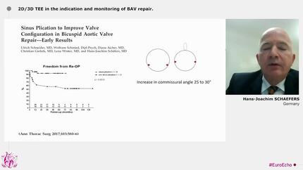 2D/3D TEE in the indication and monitoring of BAV repair.