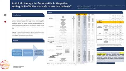 Antibiotic therapy for endocarditis in outpatient setting: is it ineffective and safe in low risk patients?