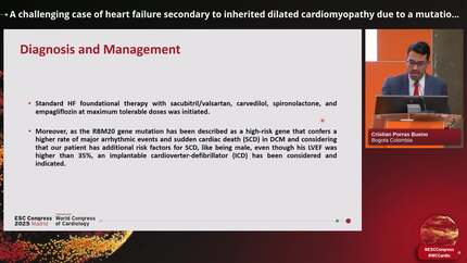 A challenging case of heart failure secondary to inherited dilated cardiomyopathy due to a mutation in the RMB20 gene