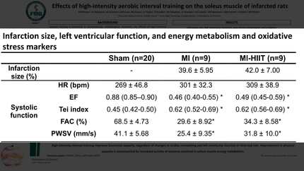 Effects of high-intensity interval training on infarcted rat soleus muscle