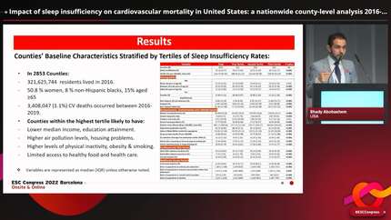 Impact of sleep insufficiency on cardiovascular mortality in United States: a nationwide county-level analysis 2016-2019