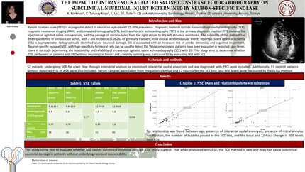 The impact of intravenous agitated saline contrast echocardiography on subclinical neuronal injury determined by neuron-specific enolase