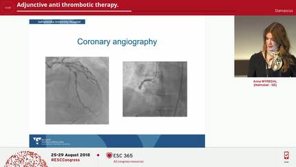 Adjunctive anti thrombotic therapy.