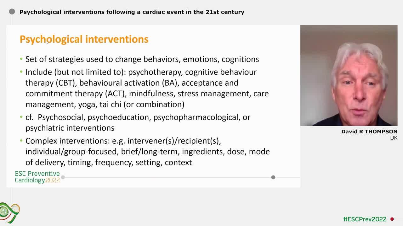 Psychological intervention in cardiac rehabilitation: opportunities and challenges