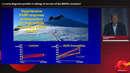 Is early diagnosis possible in siblings of carriers of the BMPR2 mutation?