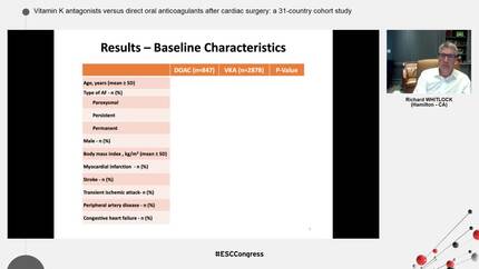 Vitamin K antagonists versus direct oral anticoagulants after cardiac surgery: a 31-country cohort study