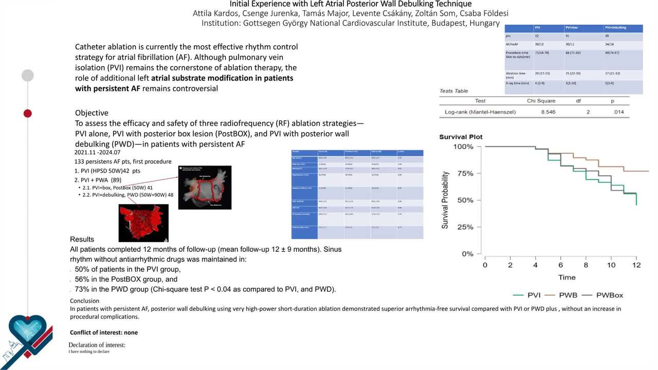 Initial experience with left atrial posterior wall debulking technique