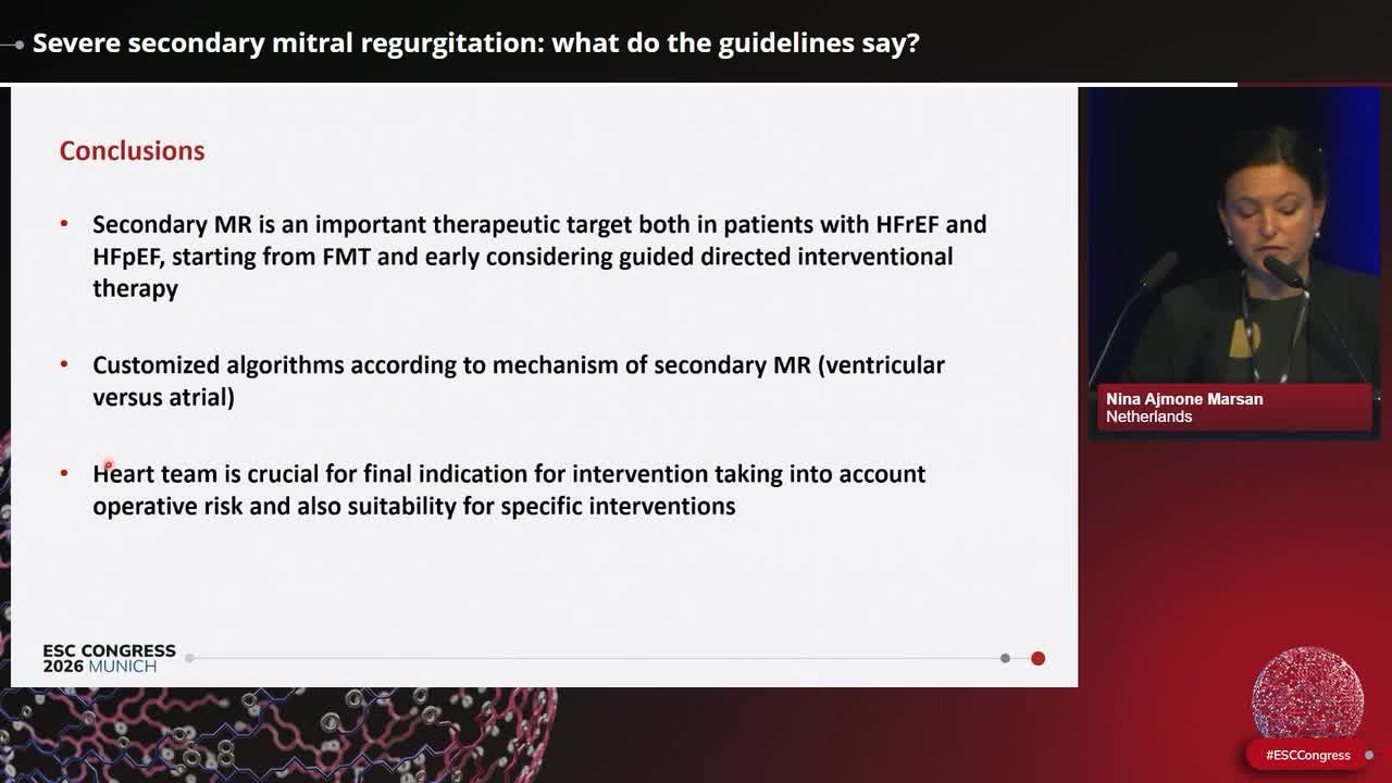 Guidelines in Practice: management of secondary mitral regurgitation