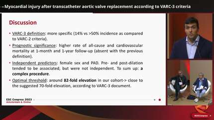 Myocardial injury after transcatheter aortic valve replacement according to VARC-3 criteria