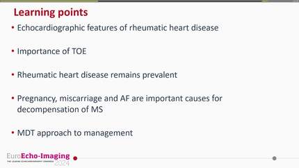 Beware of the physiological and pathological changes causing sudden deterioration in rheumatic heart disease: a rare association of miscarriage and mitral stenosis. 