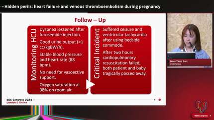 Cardiovascular disease in pregnancy cases