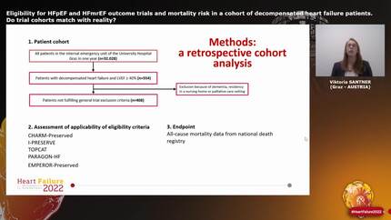 Eligibility for HFpEF and HFmrEF outcome trials and mortality risk in a cohort of decompensated heart failure patients. Do trial cohorts match with reality?