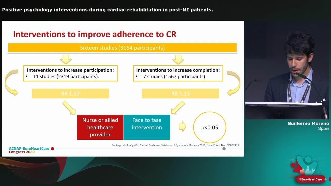 Positive psychology interventions during cardiac rehabilitation in post-MI patients.