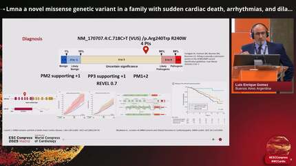 Lmna a novel missense genetic variant in a family with sudden cardiac death, arrhythmias, and dilated cardiomyopathy: a cosegregation study