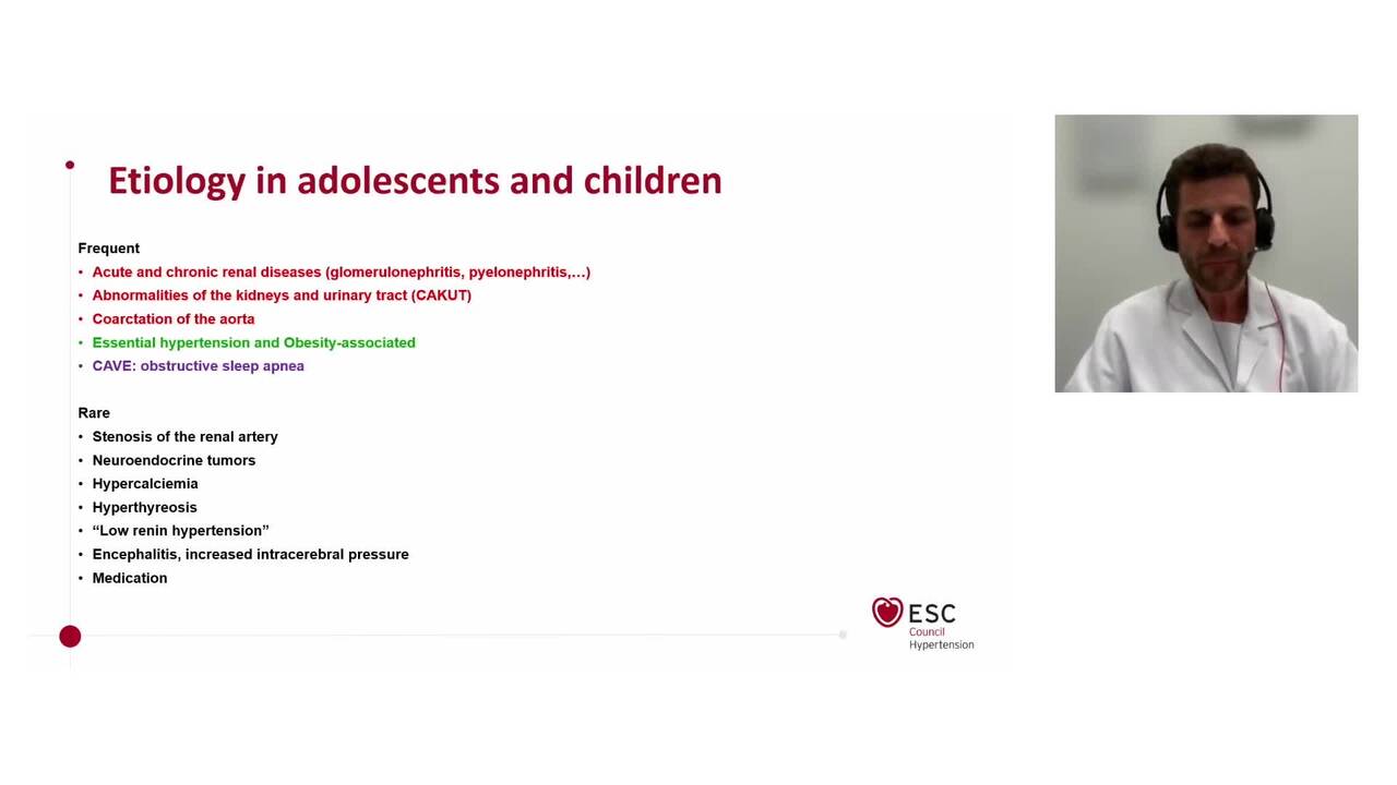 Hypertension in the young