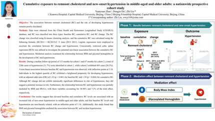 Cumulative exposure to remnant cholesterol and new-onset hypertension in middle-aged and older adults: a nationwide prospective cohort study
