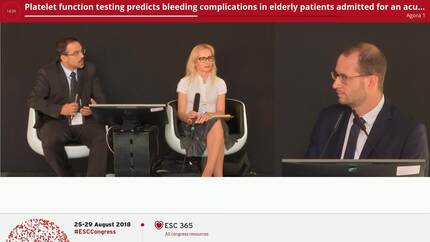 Platelet function testing predicts bleeding complications in elderly patients admitted for an acute coronary syndrome: insights from the ANTARCTIC trial 