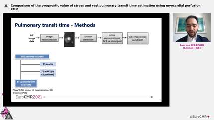 Comparison of the prognostic value of stress and rest pulmonary transit time estimation using myocardial perfusion CMR
