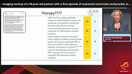 Guidelines in Practice: use of multimodality imaging in a patient with a first episode of ventricular tachycardia
