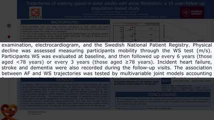 Trajectories of walking speed in older adults with atrial fibrillation: a 15 year-follow-up population-based study